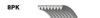 GATES 8PK1242ES V-Ribbed Belts
